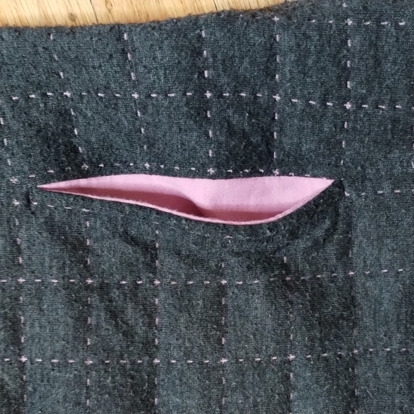 Blast lightweight vest cotton blend Sz L unique cross stitching - Picture 8 of 11